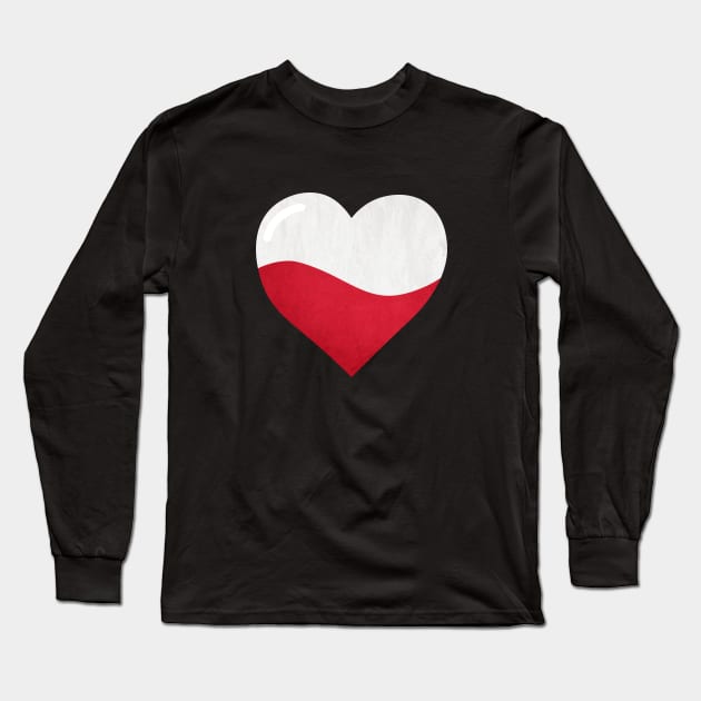 The flag of poland Long Sleeve T-Shirt by Purrfect